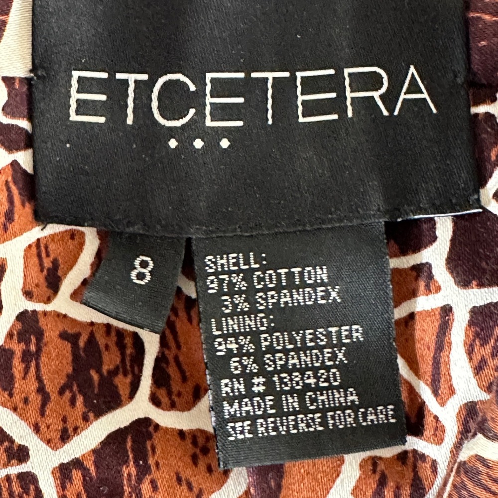Etcetera Button Front Statement Dress Womens Size… - image 3